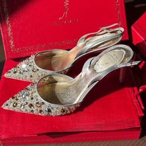NIB! Rene Caovilla Cinderalla Slingbacks - Size 37